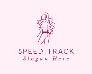 Sewing - Sexy Woman Undergarment logo design