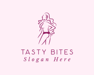 Textile - Sexy Woman Undergarment logo design