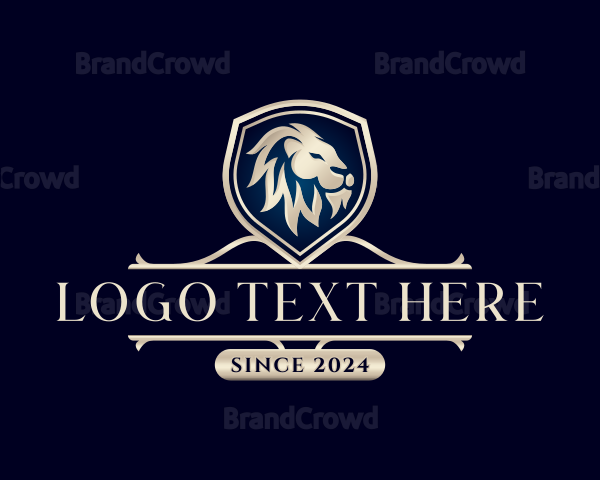 Luxury Lion Crest Logo