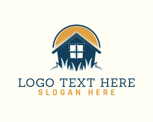 Renovate - House Lawn Realty logo design