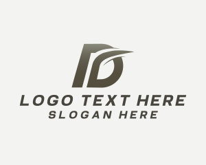 Letter D - Transportation Cargo Courier logo design