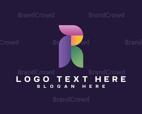 Creative Digital Business Letter R Logo