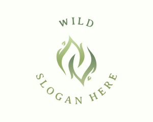 Organic Natural Leaf Logo