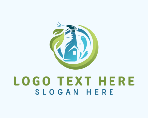 Leaf - Housekeeping Spray Bottle logo design