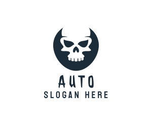 Scary Skull Head Logo