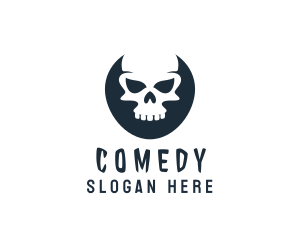 Scary Skull Head Logo