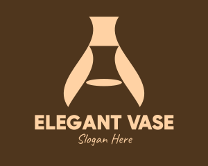 Brown Clay Pot Vase logo design