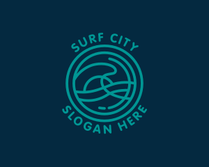 Sea Wave Trip logo design