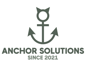 Devil Horns Anchor logo design