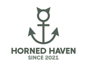 Devil Horns Anchor logo design