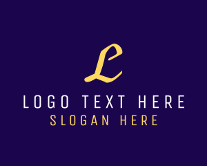 Text - Generic Modern Business Letter B logo design