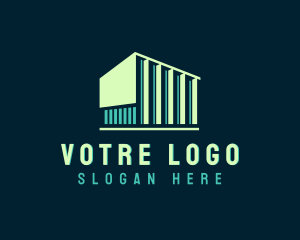 Logistics - Storage Warehouse Building logo design