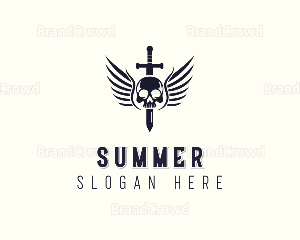 Hunter Skull Sword Logo