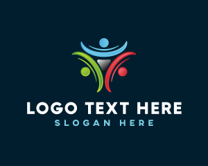 Social - Corporate Group Team logo design