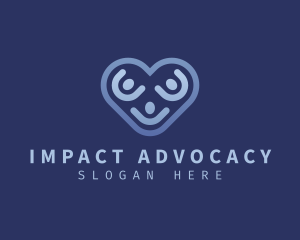Advocacy - Heart Love Family logo design