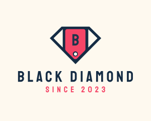 Diamond Shopping Price Tag logo design