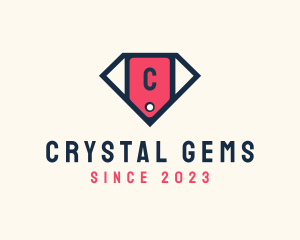 Diamond Shopping Price Tag logo design