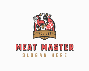 Meat Cow Dining logo design