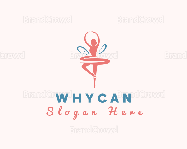 Elegant Ballerina Dancer Logo