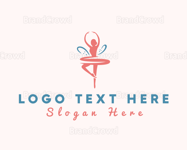 Elegant Ballerina Dancer Logo