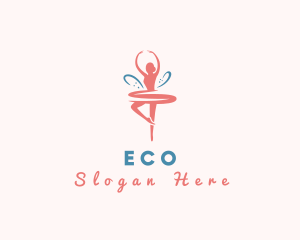 Elegant Ballerina Dancer  Logo