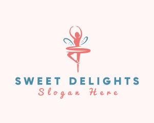 Elegant Ballerina Dancer  Logo