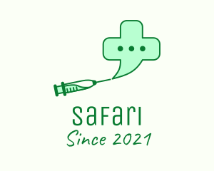 Cross - Medicinal Vaccine Chat logo design