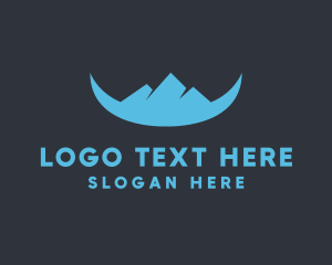 Mountain - Glacial Mountain  Summit logo design