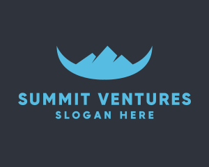 Glacial Mountain  Summit logo design