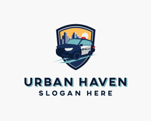 Urban City Police Vehicle logo design