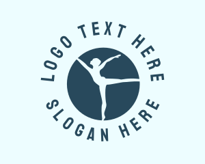 Gymnastics - Gymnast Tournament Athlete logo design