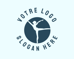 Ice Curling - Gymnast Tournament Athlete logo design