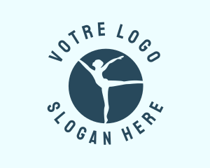 Aerobic - Gymnast Tournament Athlete logo design