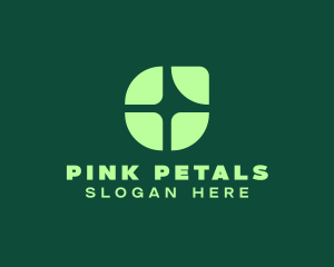 Green Window Petals logo design