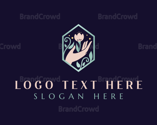 Beauty Floral Hand Logo