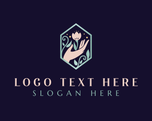 Floral - Beauty Floral Hand logo design