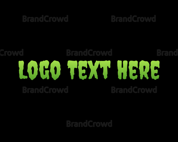 Scary Slime Text Logo