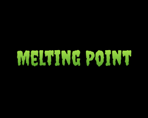 Melting - Scary Slime Text logo design