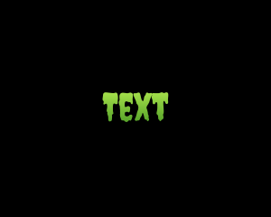 Scary Slime Text  logo design