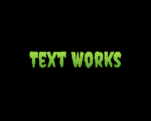 Text - Scary Slime Text logo design