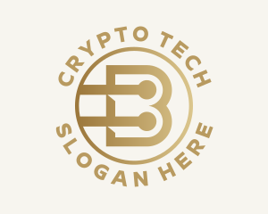 Cryptocurrency - Fintech Cryptocurrency Letter B logo design