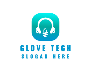 Tech Headphone App logo design