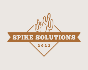 Countryside Cactus Banner logo design