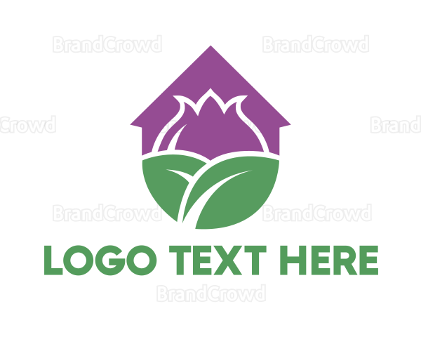 Purple Flower House Logo