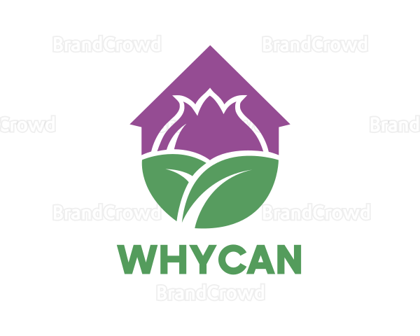 Purple Flower House Logo