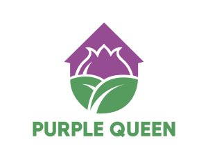 Purple Flower House logo design