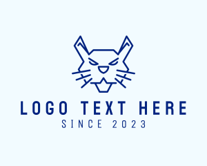 Pet Store - Angry Bunny Rabbit logo design
