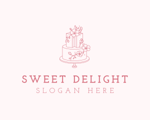 Cake Bakery Dessert logo design