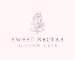 Cake Bakery Dessert logo design