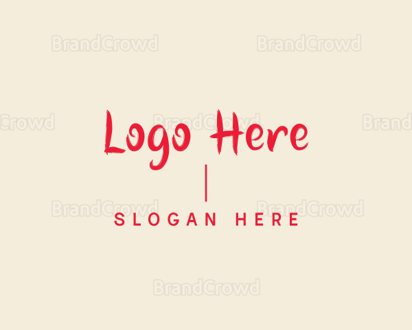 Modern Handwritten Wordmark Logo
